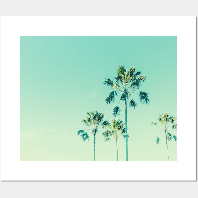 coconut palm tree california Wall Art by Oonamin